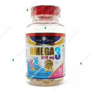 Omega 3 Kids Living Natural 60 cápsulas blandas salud infantil suplemento en Ecuador