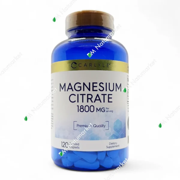 Citrato de Magnesio Carlyle 120 tabletas mineral suplemento en Ecuador