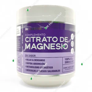 Citrato de Magnesio Only Natural 200 g polvo sin sabor mineral suplemento en Ecuador