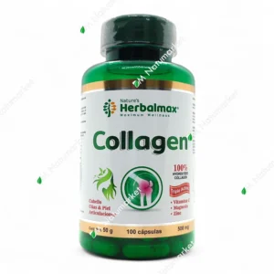 Colágeno Hidrolizado + Vitamina C, Magnesio y Zinc Herbalmax 100 cápsulas colágeno suplemento en Ecuador