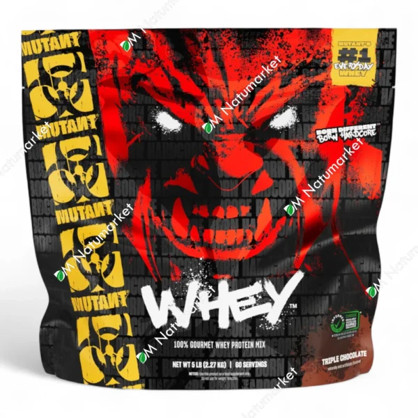 Proteína Whey Mutant 5 lb polvo sabor chocolate Rendimiento deportivo suplemento en Ecuador