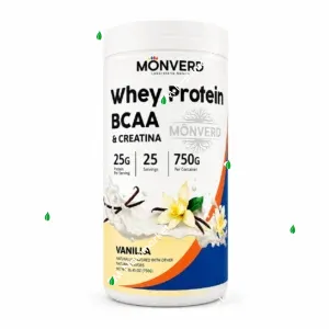 Proteína Whey MonVerd 750 g polvo sabor vainilla Rendimiento deportivo suplemento en Ecuador