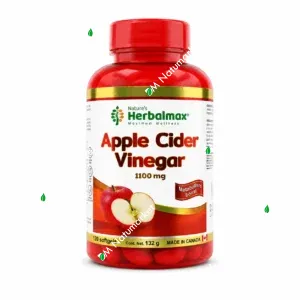 Vinagre de Sidra de Manzana Herbalmax 120 cápsulas blandas metabolismo glucosa control de peso suplemento en Ecuador