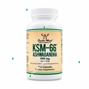 Ashwagandha KSM-66 600 mg Double Wood 120 cápsulas