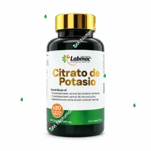 Citrato de Potasio Labmac 120 cápsulas Minerales y Electrolitos suplemento en Ecuador