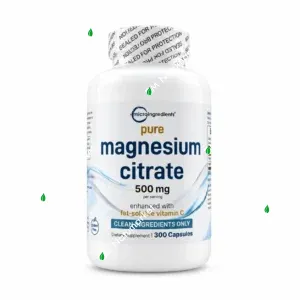 Citrato de Magnesio con Vitamina C Micro Ingredients 300 cápsulas Minerales y Electrolitos suplemento en Ecuador