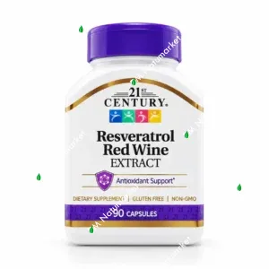 Resveratrol 21st Century con complejo de vino tinto 200 mg 90 cápsulas